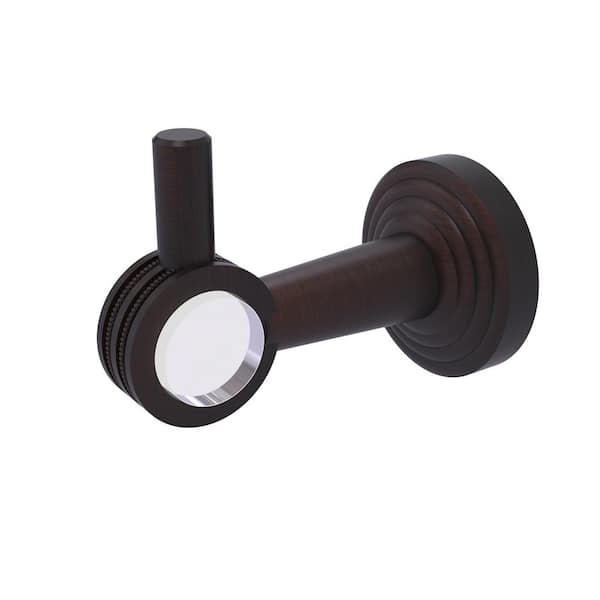 Allied Brass Pacific Beach J-Hook Robe/Towel Hook with Dotted Accents in Venetian Bronze