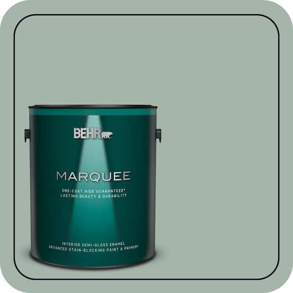 BEHR MARQUEE 1 gal. #460E-3 Smokey Slate Semi-Gloss Enamel Interior Paint & Primer