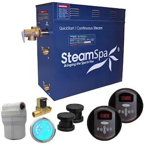 Royal 12kW QuickStart Steam Bath Generator Package with Built-In Auto Drain in Oil Rubbed Bronze