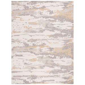Abstract Ivory/Gray 8 ft. x 10 ft Sky Area Rug