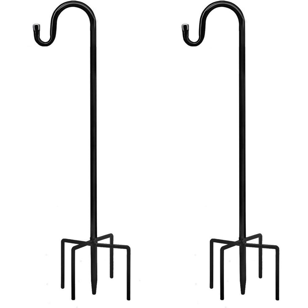 48 in. Metal Shepherd Hooks, 1/2 in. Thick Adjustable Rust Resistant with 5