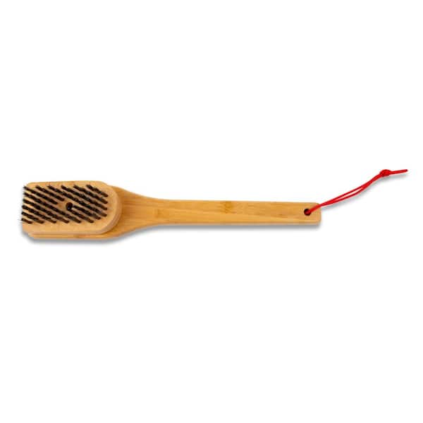 Weber 12 in. Bamboo Grill Brush 6275 - The Home Depot