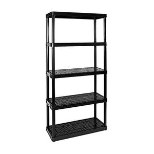 gracious living garage organization utility 4 bin storage shelving kit