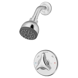 Origins 1-Handle 1-Spray Shower Trim Kit in Polished Chrome - 1.5 GPM (Valve Not Included)