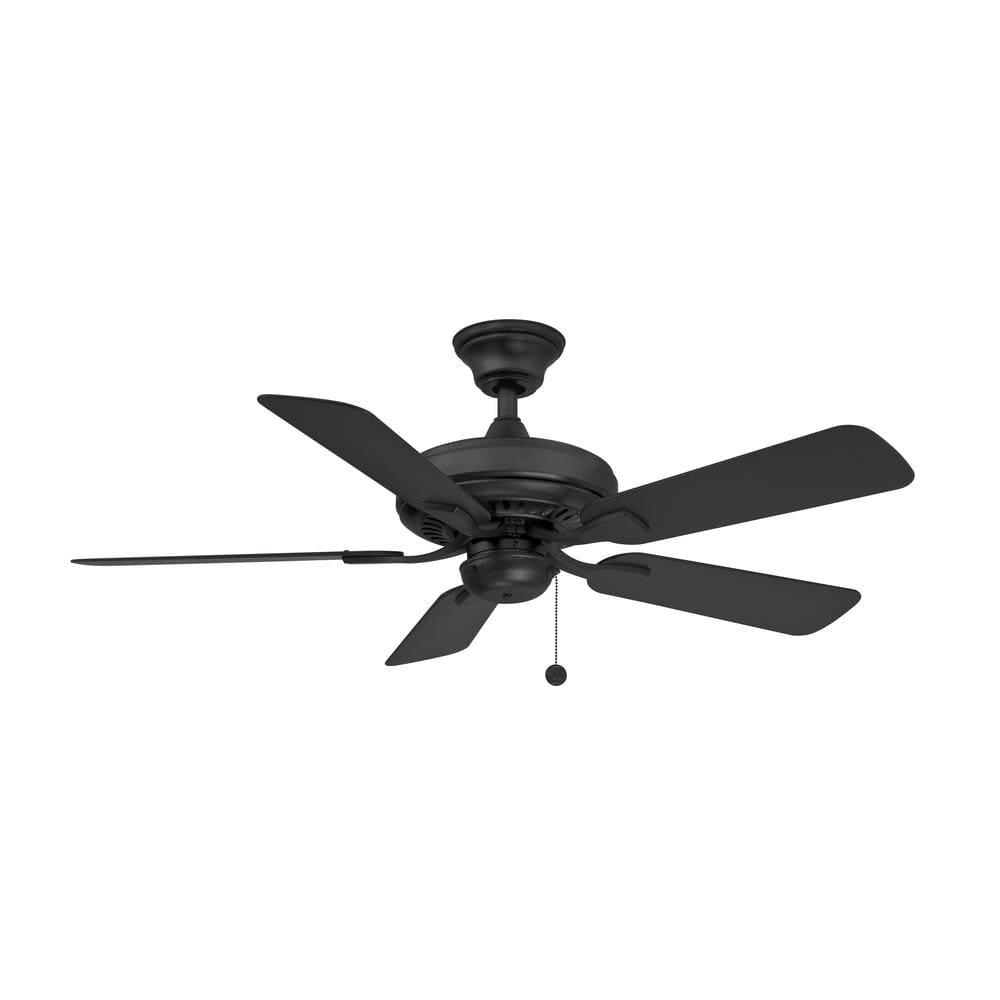 Edgewood 44'' Black Composite Ceiling Fan with Reversible Blades