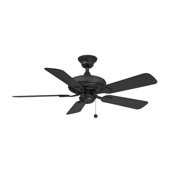 Edgewood 44 44 in. Indoor/Outdoor Black Ceiling Fan