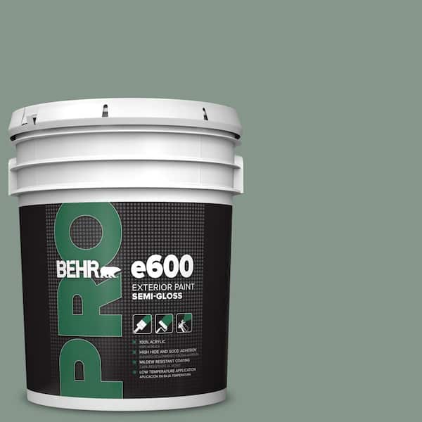 BEHR PRO 5 gal. #N420-4 Underground Gardens Semi-Gloss Exterior Paint