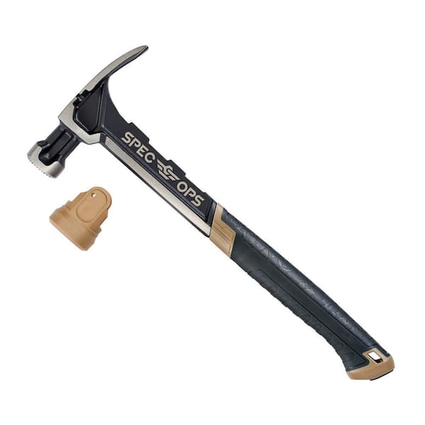 Steel Framing Hammer, 28 oz., Rip Claw, Milled Face, Shock-Absorbing Grip