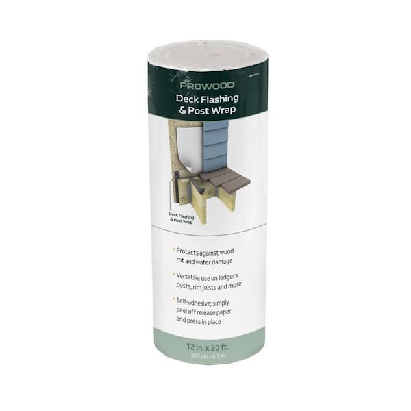 12 in. x 20 ft. Roll Butyl Deck Flashing and Post Wrap (6-Pack)