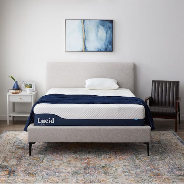 Lucid Comfort Collection 12 in. Medium-Firm Gel and Aloe Vera Hybrid Memory  Foam Tight Top King Mattress LUCC12KK38GH - The Home Depot