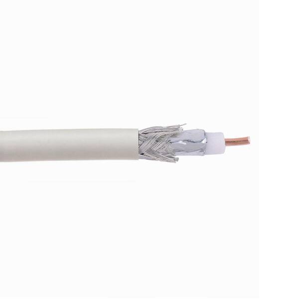 Unbranded Digiwave 1000 ft. White RG58 Coaxial Cable with 90 Percentage Braid