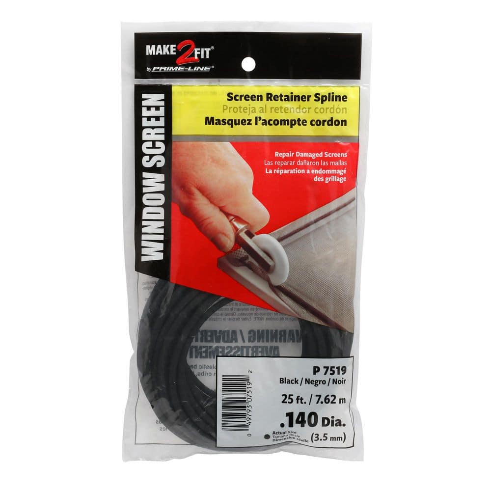 0.14 in. x 25 ft. Roll Black Spline price history on PriceWatchPro
