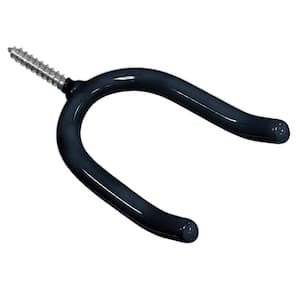 Hardware Essentials All Purpose Screw Hook in Black Vinyl Coated (20-Pack)  852160.0 - The Home Depot