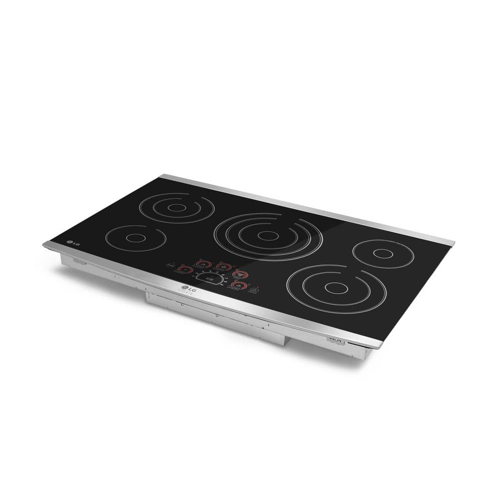 36" Black Ceramic Electric Cooktop with Touch Controls