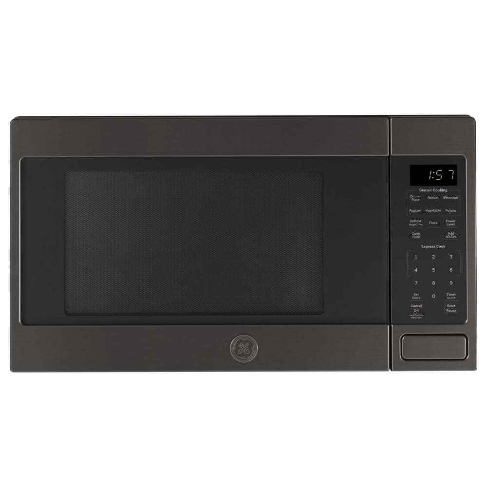 1.6 cu. ft. Countertop Microwave in Black Stainless with Sensor Cooking, Fingerprint Resistant Black Stainless Steel