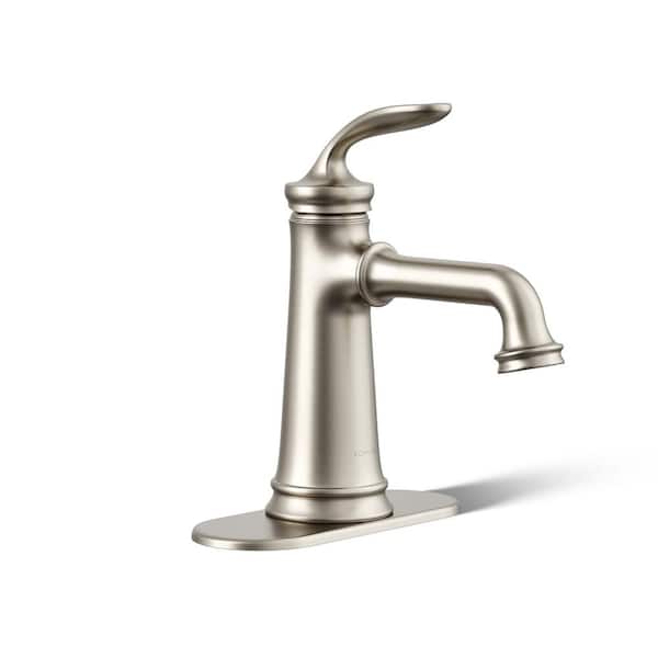 KOHLER Bellera Single Handle Single-Hole Deck Mount Bathroom Faucet in Vibrant Brushed Nickel