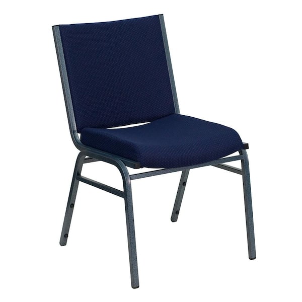 Carnegy Avenue Fabric Stackable Chair in Navy Blue