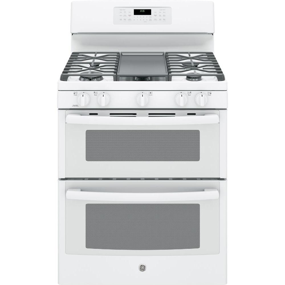 GE 6.8 cu. ft. Double Oven Gas Range with Self-Cleaning and