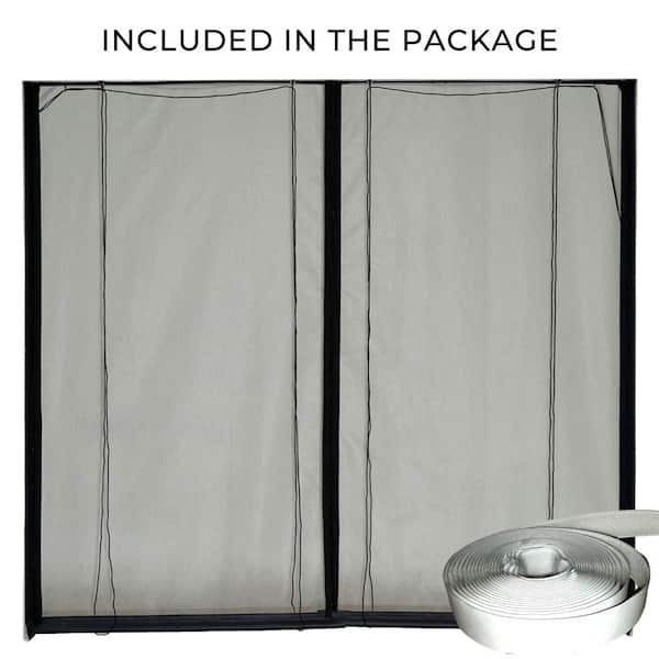 Fenestrelle 16 ft. x 7 ft. Two Car Roll-Up Garage Door Screen with Magnetic  Closure FEN 93010 - The Home Depot