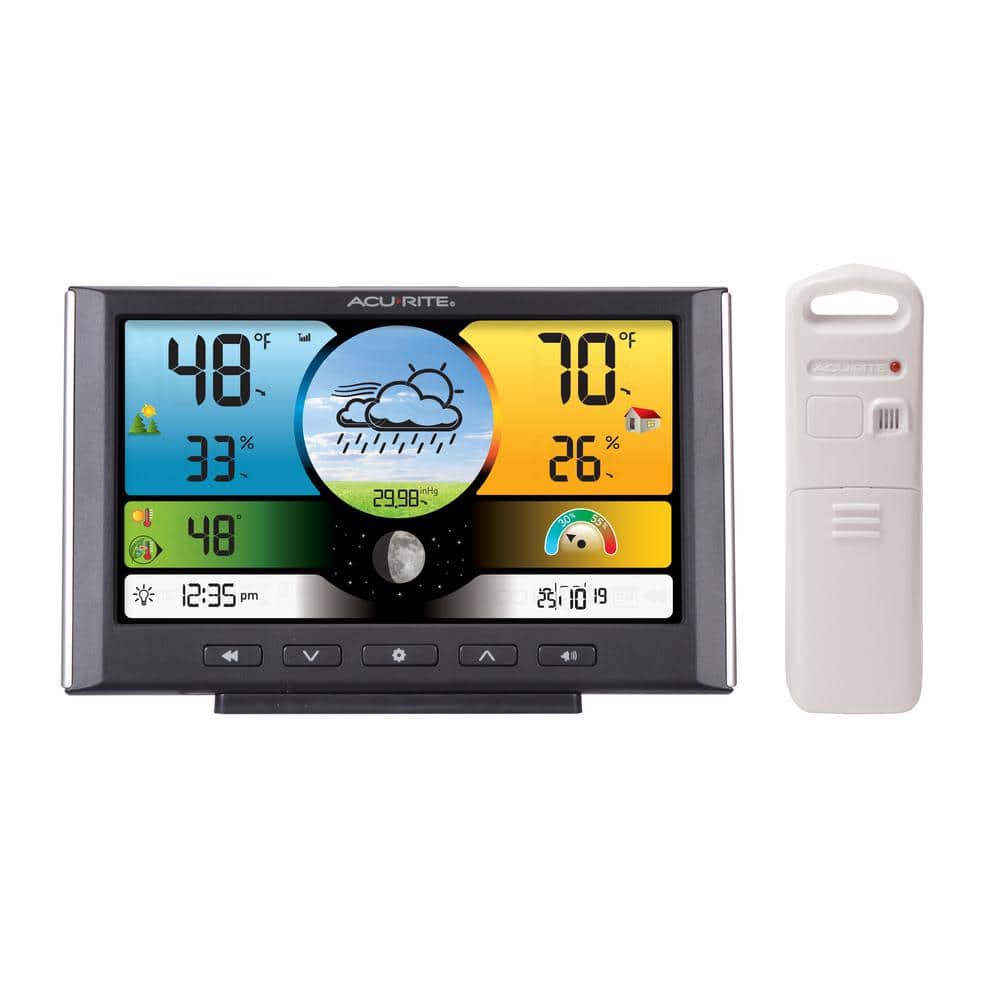 Acurite Color Weather Forecaster with Temperature and Humidity