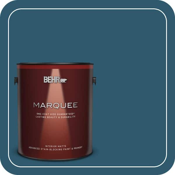 BEHR MARQUEE 1 gal. #S-H-540 Quiet Storm Matte Interior Paint & Primer