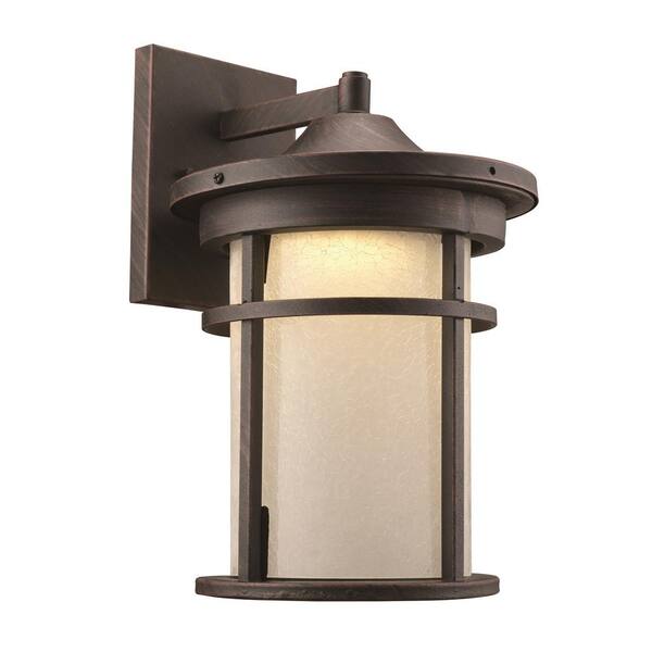 Bel Air Lighting Avalon 10-Watt Rust Outdoor Integrated LED Wall Mount Lantern