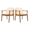 Two outdoor chairs side by side.