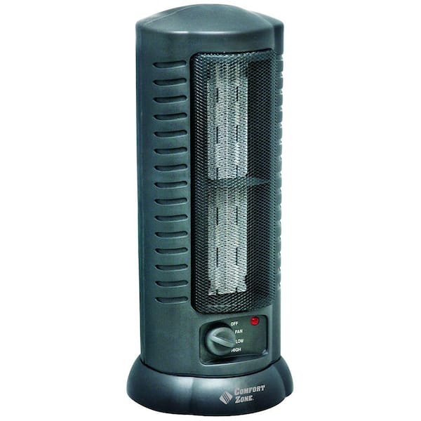 Comfort Zone 6 in. 1500-Watt Ceramic Electric Tower Heater with Fan-DISCONTINUED