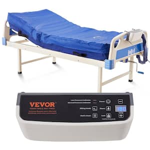 8 in. Alternating Air Mattress Dual-Layer 3 Modes Pressure Pad 450 lbs. Load with Electric Pump for Hospital Bed Sores