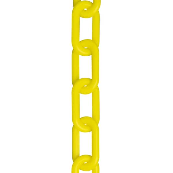 Yellow 1-Inch Link Diameter Chain Plastic Barrier Chain Mr 10002-500 500-Foot Length