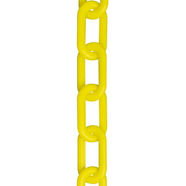 Mr. Chain Plastic Chain Barrier, 2x25'L, Silver 50008-25