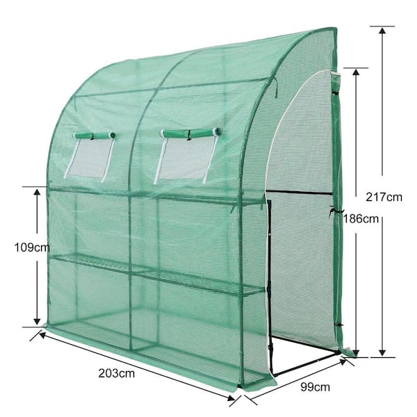 ABCCANOPY 39 in. W x 80 in. D x 85 in. H Portable Gardening Greenhouse  NF9x4 PE Greenhouse The Home Depot