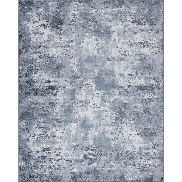 Tayse Rugs Ne ft. x us Abstract Gray 4 ft. x 6 ft. Indoor Area Rug