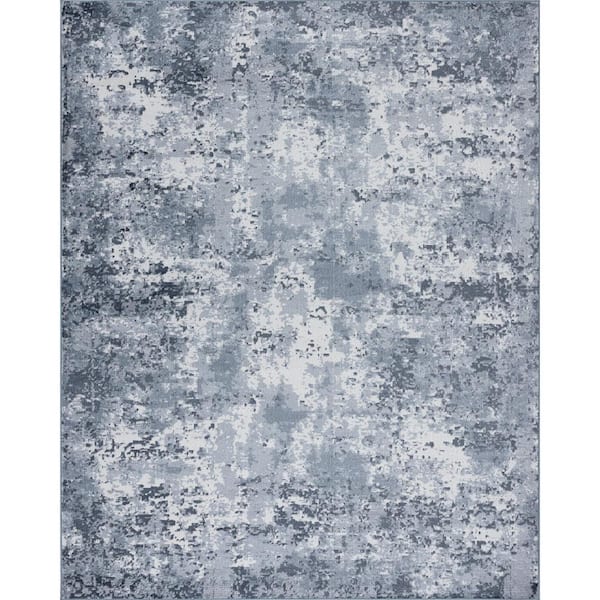 Tayse Rugs Nexus Abstract Gray 9 ft. x 12 ft. Indoor Area Rug