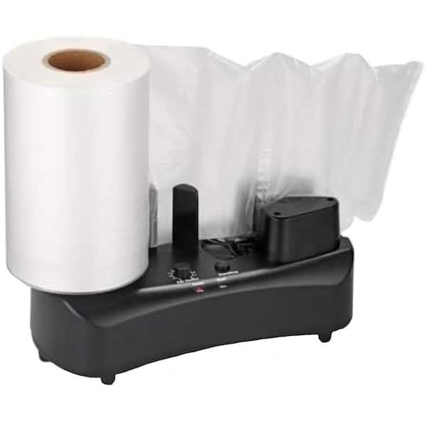 Portable Air Pillow Machine 110V Air Cushion Maker 7.2-7.8 ft/min Speed 300m Test Film Black Lightweight Design