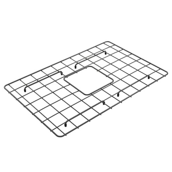 BOCCHI 22.25 in. L x 14.5 in. W Bottom Grid 2.0 in Brushed Gold for 27 in. 1360 Single Bowl Sink