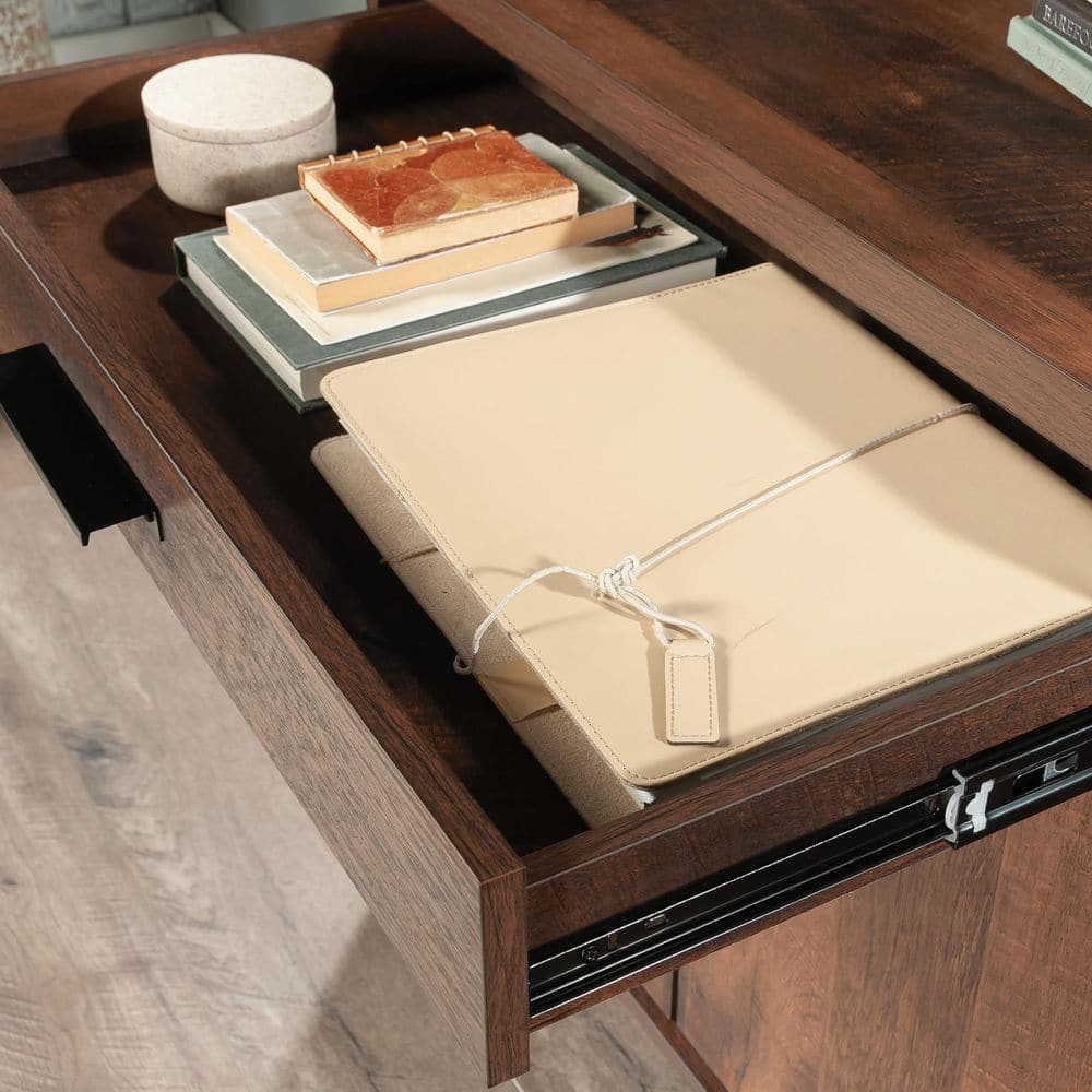 Barrel Oak 2-Door Office Credenza with Adjustable Shelving