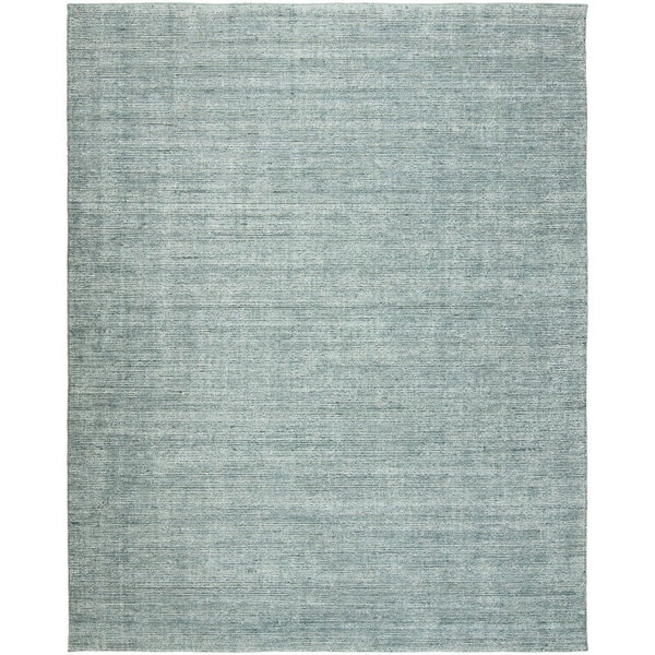 KALATY Spa Blue 12 ft. x 15 ft. Area Rug