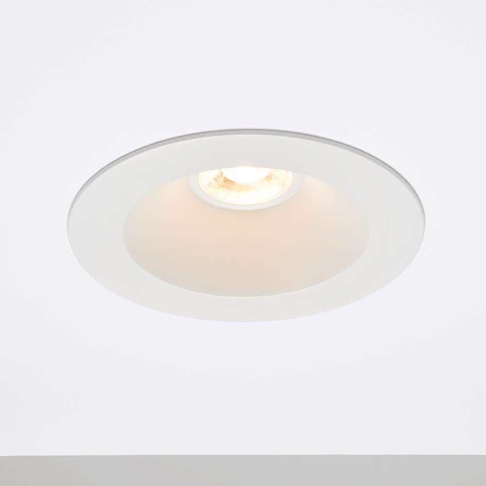 White Aluminum 7.1" Round LED Recessed Downlight