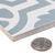 Bliss 8" Gray and White Porcelain Moroccan Wall and Floor Tile