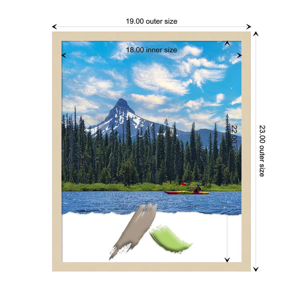 Amanti Art Svelte Natural Wood Picture Frame Opening Size 18x22 in.