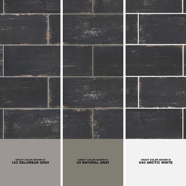 Retro Nero 8-1/4 in. x 23-1/2 in. Porcelain Floor and Wall Tile (11.12 sq. ft./Case) Retro Nero 8-1/4 in. x 23-1/2 in. Porcelain Floor and Wall Tile (11.12 sq. ft./Case)