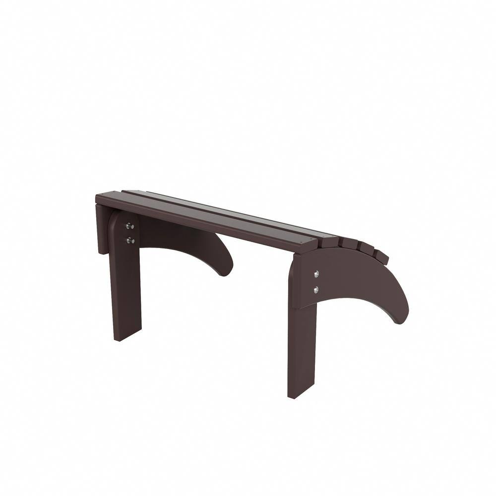 Dark Brown HDPE Foldable Outdoor Patio Ottoman