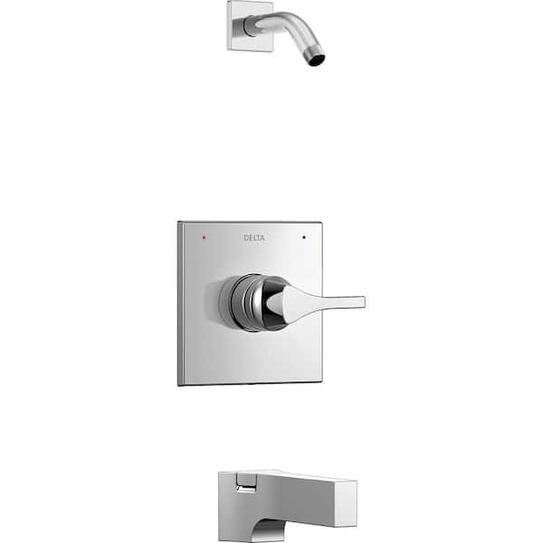 Delta Zura 1-Handle Tub and Shower Faucet Trim Kit in Chrome (Valve and Shower Head Not Included)