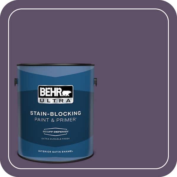 BEHR ULTRA 1 gal. #M560-7 Muscat Grape Extra Durable Satin Enamel Interior Paint & Primer