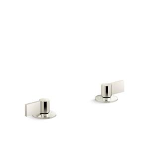 Components Lever Bathroom Sink Faucet Handles in Vibrant Polished Nickel