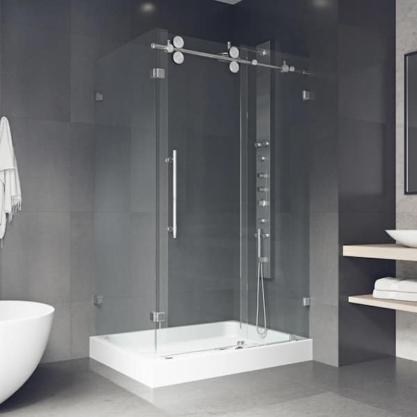 Rectangle Sliding W Chrome Shower Depot in. L Winslow in - Frameless VIGO VG6051CHCL48WR 79 Clear x 36 Home with Kit in. The Enclosure Glass x 48 H in.