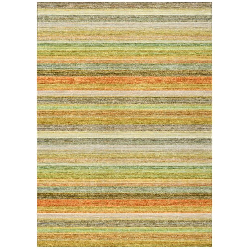 Artichoke Green 9 ft. x 12 ft. Woven Striped Polyester Rectangle Indoor/Outdoor Area Rug price history on PriceWatchPro