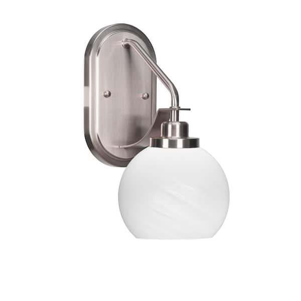 Unbranded Monroe 1-Light Brushed Nickel Wall Sconce