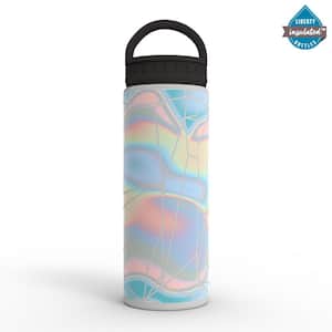 20 oz. IridescentFog Gray Insulated Stainless Steel Water Bottle with D-Ring Lid